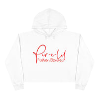 Pink/Red Signature Short-Cropped Hoodie