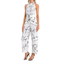 P.F.E Neck Buckle Belted Jumpsuit