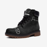 P.F.E -Unisex Casual Leather B&W Boots
