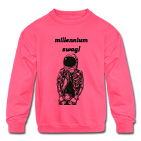 Kids' Crewneck Sweatshirt - neon pink