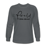 Men's Long Sleeve T-Shirt - charcoal