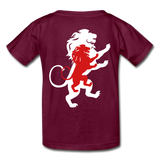 LION- Gildan Ultra Cotton Youth T-Shirt - burgundy