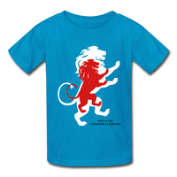 LION- Gildan Ultra Cotton Youth T-Shirt - turquoise