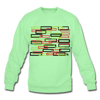 Cubed Travel Crewneck Sweatshirt - lime