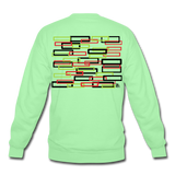 Cubed Travel Crewneck Sweatshirt - lime