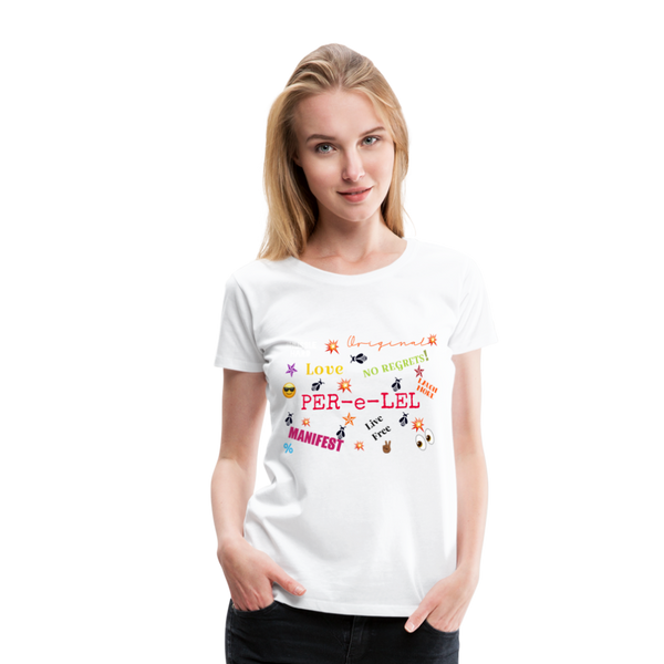Emoji Women’s Premium T-Shirt - white