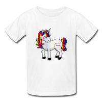 Girl’s Cotton Unicorn Youth T-Shirt - white