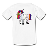 Girl’s Cotton Unicorn Youth T-Shirt - white