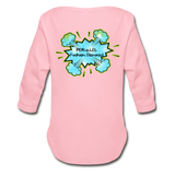 P.F.E Organic Long Sleeve Baby Bodysuit - light pink