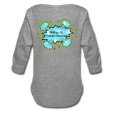 P.F.E Organic Long Sleeve Baby Bodysuit - heather gray
