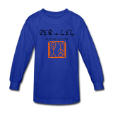 Original P.F.E Kids' Long Sleeve T-Shirt - royal blue