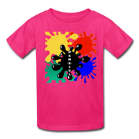 Paint Splash Kids' T-Shirt - fuchsia