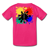 Paint Splash Kids' T-Shirt - fuchsia